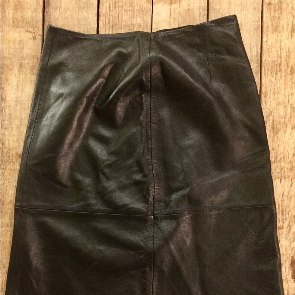 Gap a-line leather skirt 4